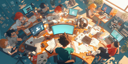 people learning language during online courses using netbook , e-learning education concept, learning online with webinar, video tutorial, internet lessonsの素材