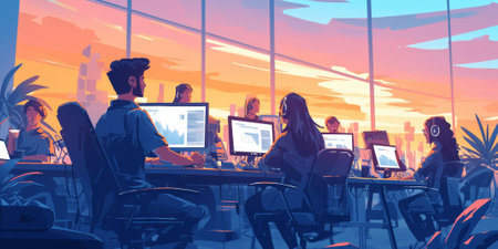 people learning language during online courses using netbook , e-learning education concept, learning online with webinar, video tutorial, internet lessonsの素材