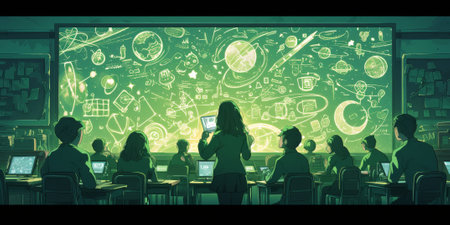 people learning language during online courses using netbook , e-learning education concept, learning online with webinar, video tutorial, internet lessonsの素材