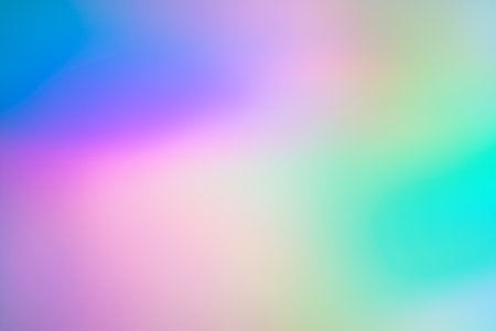 Abstract holographic neon foil background, iridescent colorsの写真素材