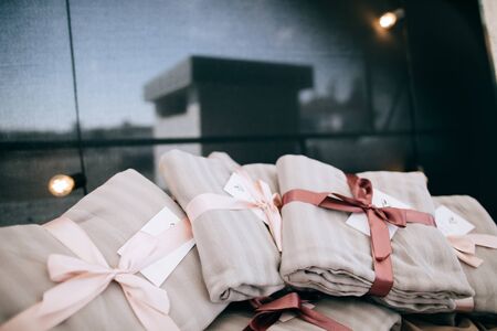 Beautiful wedding decorations, gifts for guestsの写真素材