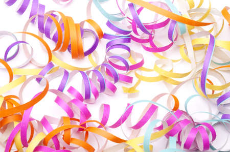 Party streamers isolatedの写真素材