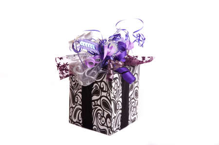 colorful gift box isolated の写真素材