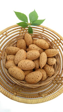 Almond on the tableの写真素材