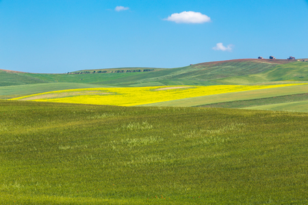 wonderful natural landscape in basilicata, southern Italyの写真素材