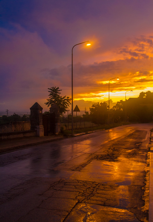 Atmosphere of a rainy dayの写真素材