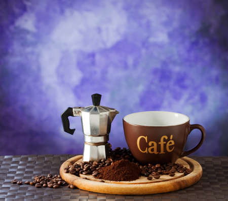 CoffÃ¨ mocha and cupの写真素材