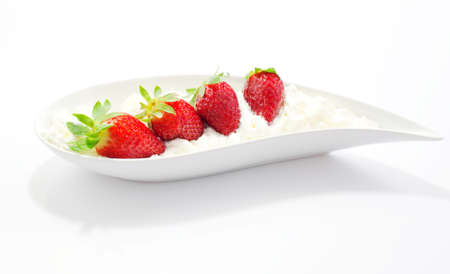 Strawberry with creamの写真素材