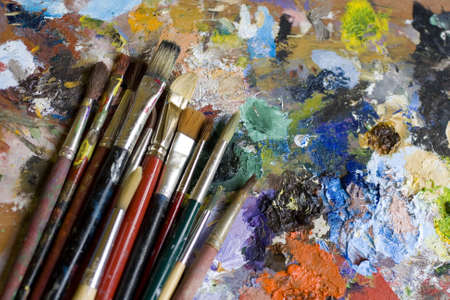 Paintbrushesの写真素材