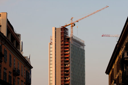 Construction site, Milan