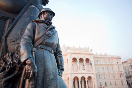 Statue of a soldier, Triesteのeditorial素材