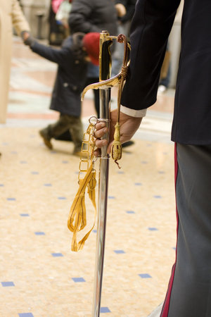 Italian policeman with sword