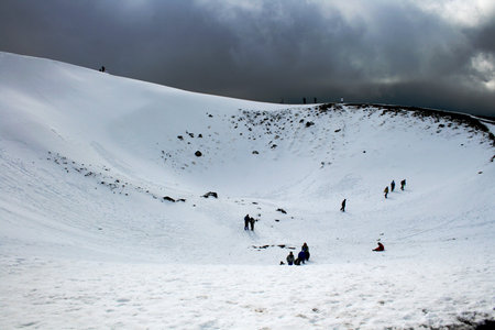 Etna covered by snow - Sicily