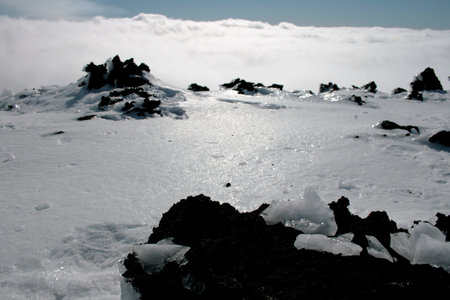 Etna covered by snow - Sicily