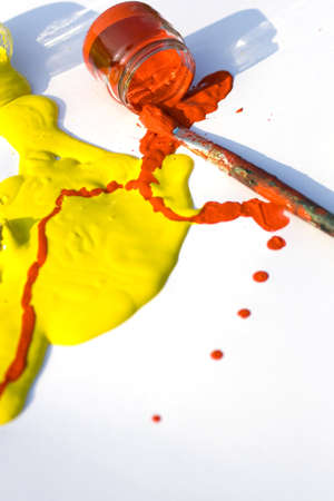 Yellow and red colorsの写真素材