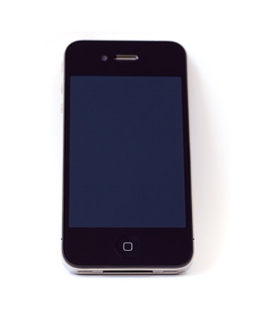 Smart phone isolated on a white backgroundのeditorial素材