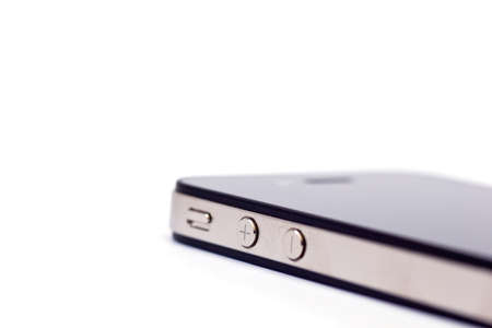 Smart phone isolated on a white backgroundの写真素材