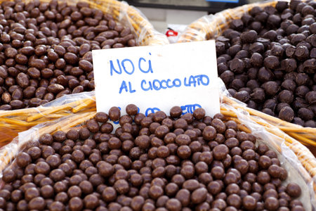 Nuts with chocolate