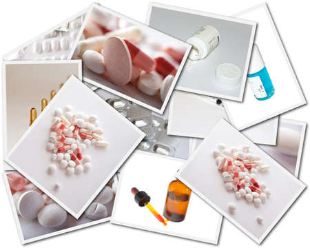 Medicine postcardsの写真素材