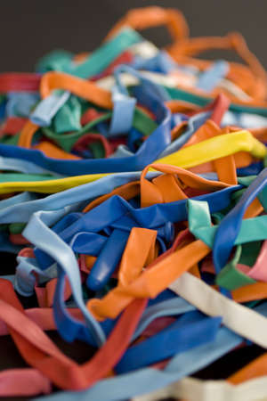 Toy ballons deflatedの写真素材