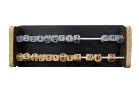 Photo of an old abacus
