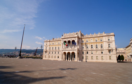 Governament house in Trieste, Italy のeditorial素材
