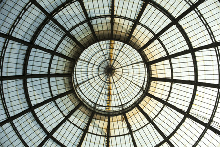 Gallery Vittorio Emanuele II in Milan, Italyの写真素材
