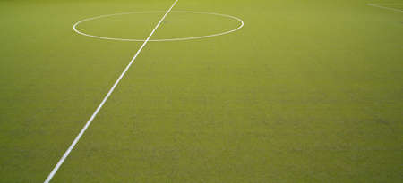 Green grass of a Soccer fieldの写真素材