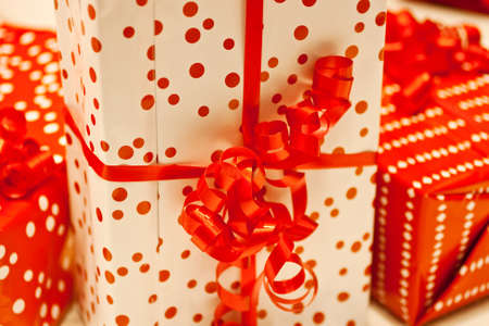 A lot of Boxes with presentの写真素材