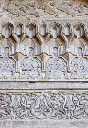 Frieze decoration of a building in Nova Goricaの写真素材