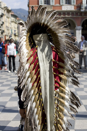 Photo of a native Americansのeditorial素材