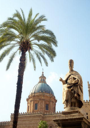 Cathedral of Vergine Maria Santissima Assunta in cielo, Palermo - Italyのeditorial素材