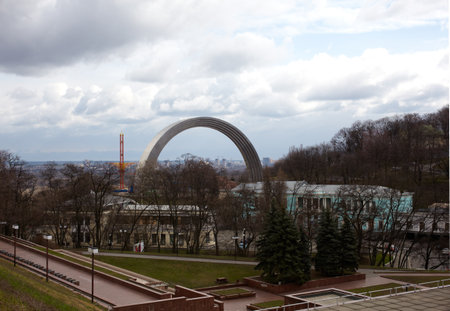 View of Union Arc, Kiev - Ukraineのeditorial素材