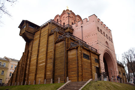 Golden gate in Kiev, Ukraine のeditorial素材