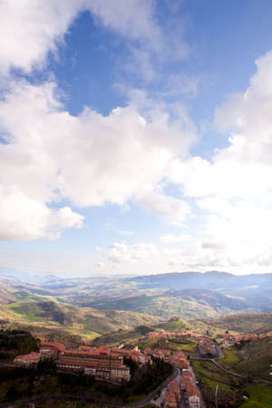 View of the "Oasi di Troina" Institute of hospitalization in Troina, Sicily - Italyの写真素材