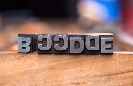 A lot of alphabet stamp, Block letters 