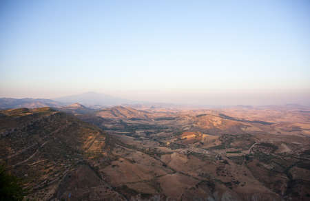 Landscape in the Assoro territory の写真素材