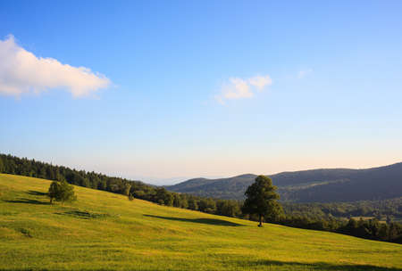 View of the Nanos mountain - Sloveniaの写真素材