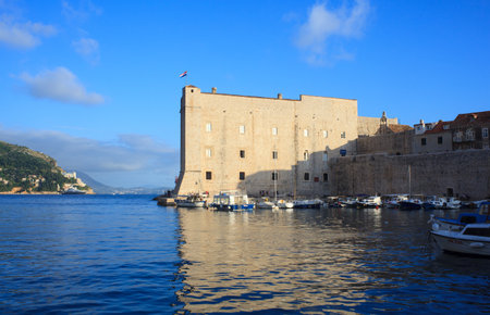 View of St John's Fortress in Dubrovnik, Croatiaのeditorial素材