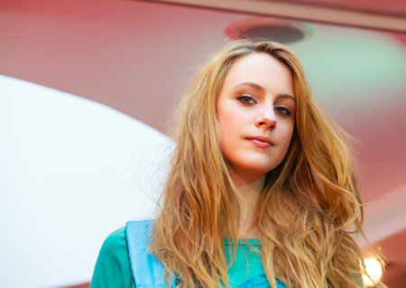 TRIESTE, ITALY - MAY 11: Model during the fashion show in Trieste on May 11, 2013のeditorial素材