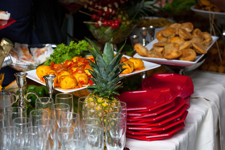 Food in the table ready for buffet