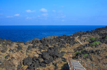View of Punta Fram in Pantelleria, Sicilyの写真素材