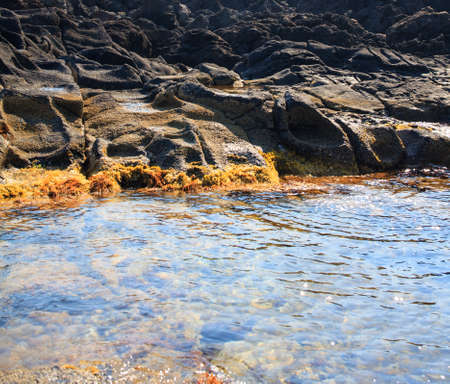 View of Punta Fram in Pantelleria, Sicilyの写真素材