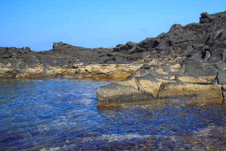 View of Punta Fram in Pantelleria, Sicilyの写真素材