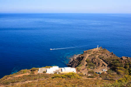 View of dammuso, tipycal house in Pantelleria, Sicilyの写真素材