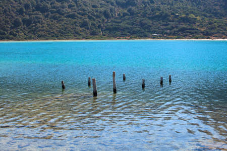 View of Lago di Venere in Pantelleria, Sicilyの写真素材