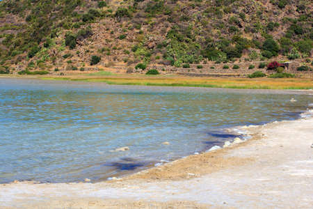 View of Lago di Venere in Pantelleria, Sicilyの写真素材