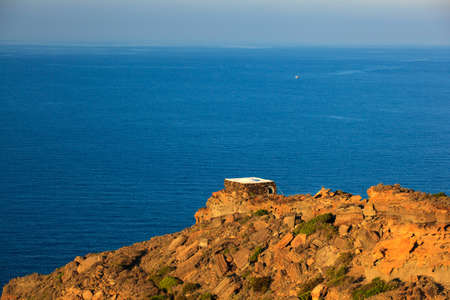View of dammuso, tipycal house in Pantelleria, Sicilyの写真素材