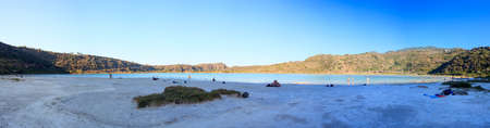 View of Lago di Venere in Pantelleria, Sicilyの写真素材