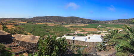 View of Monastero valley in Pantelleria, Sicilyの写真素材